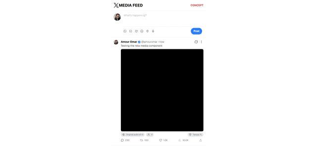 X's Media Redesign
